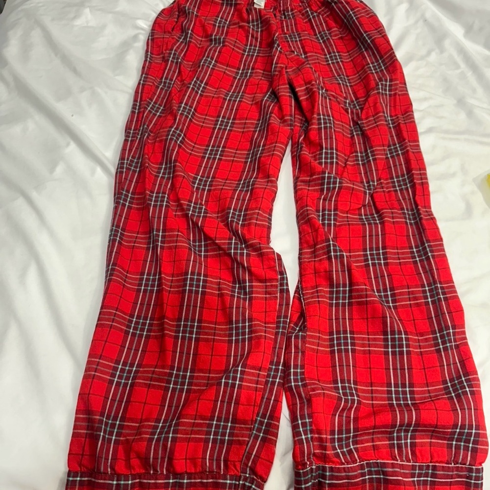 PINK Victoria's Secret Red Plaid Pajama Pants